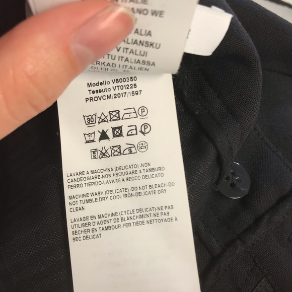 AUTH VERSACE black staring-leg trousers/pants - Picture 9 of 11